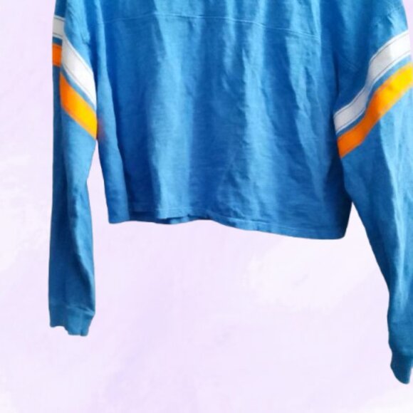 PINK Victoria's Secret drawstring collared cropped top long sleeve with dog XS - Picture 3 of 9